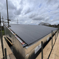 Industrial cladding installation